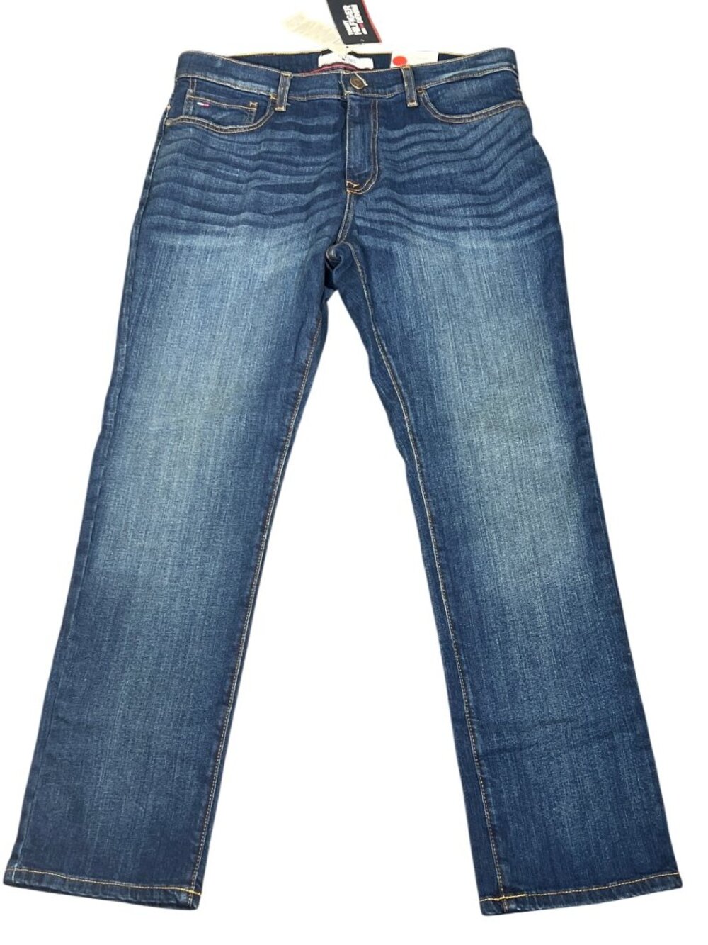 TOMMY HILFIGER Men's Stretch Straight Jeans Medium Wash W33/L30 NWT